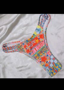 Vibrant Print Bikini Bottom