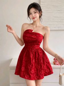 SAVANA RED TUBE DRESS