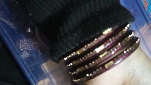 Colorful Beaded Bangle Set