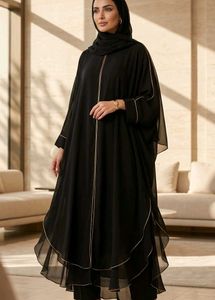 Kaftan Style Black Abaya