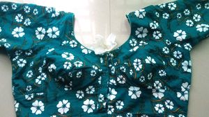 Sea-green Floral Print Blouse 💚