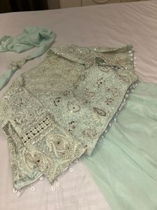 4-piece Plazzo crop top set