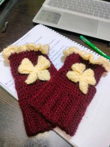 Handmade Crochet Fingerless Gloves