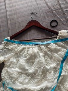 Lace Tiered Off-Shoulder Top