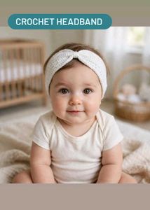 3 Handmade Crochet Headband for Babies