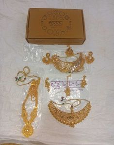 Sukkhi Gold-Plated Bridal Jewellery Combo Set (Bra