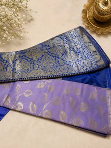 Elegant Lavender Silk Saree