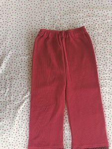 Warm Red Patterned Pants xs  size