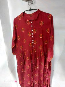 New Beautiful Rayon Front Cut Kurti ( All Size)