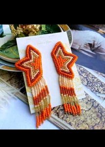 Beaded Statement Earrings