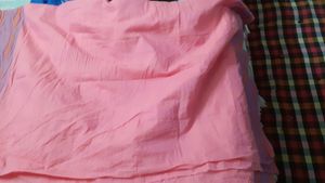 Striped Cotton Fabric - Pink &amp; Lavender