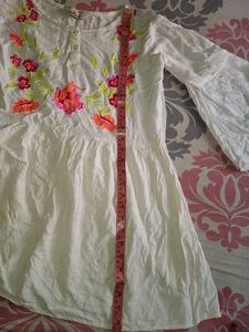 Embroidered White tops