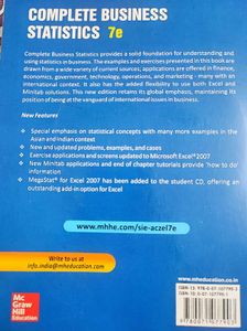 Complete Business Statistics