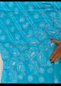 Turquoise Embroidered Kurta Set