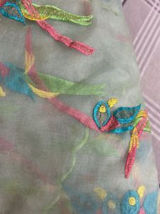 Embroidered Organza Dupatta