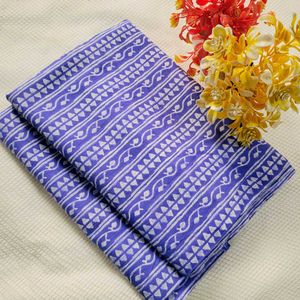 Beautiful Blue Block Print Fabric