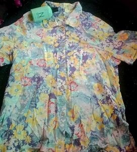 Vintage Floral Button-Down