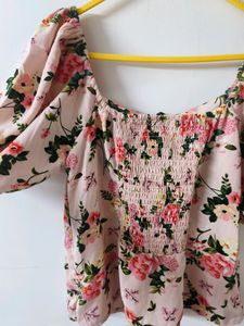 Pink Floral Top