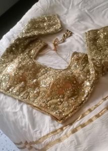 Embellished Gold Ethnic Blouse
