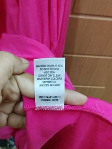 ANGELSTRAUSS Embroidered Pink Dress