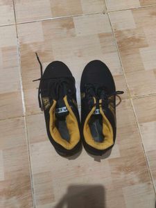 Black & Yellow Casual Sneakers