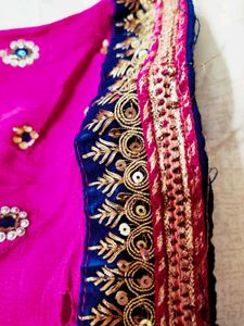 Vibrant Pink salwar suit with Sequins