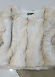 Faux Fur Cropped Jacket top
