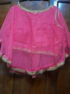 Stunning Pink Embellished Net Blouse