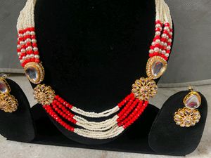 Royal Red White Beats Work Jewellery