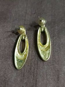 Elegant Oval Drop Earrings