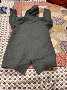 Gray Hooded Wool Coat men or women