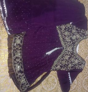 Elegant Purple Ethnic Dress