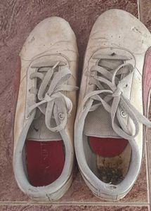 Puma White Casual Shoes for Donations