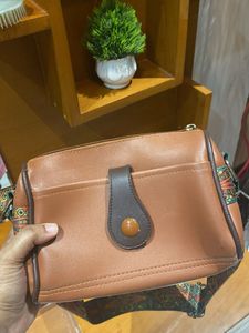 Brown Leather Crossbody Bag