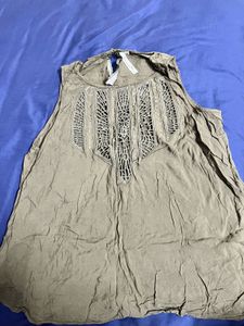 Boho Cutout Sleeveless Top