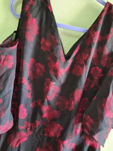 Floral Cold Shoulder Dress