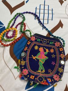 Embroidered Sling Bag