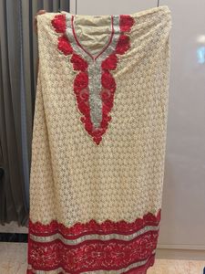 Semi stitched Embroidered Kurta