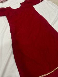 Red Ethnic kurta