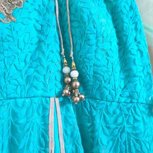 Stunning Teal Ethnic Gown
