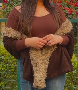 Brown Long Sleeve Top