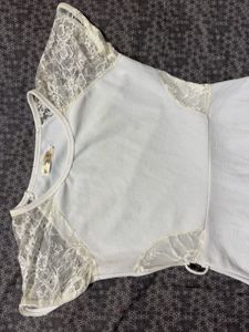 White lace dress