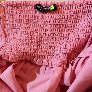 Cute Pink Peplum Top