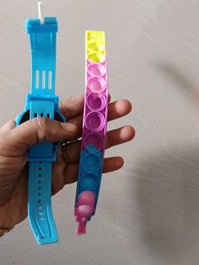 Frozen Digital Watch &amp; Pop It Bracelet