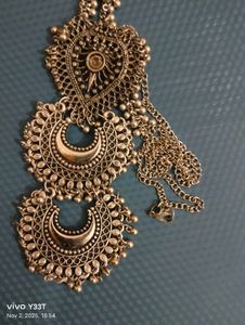 oxidize and thread jewellery set