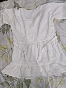 Embroidered White Kurta