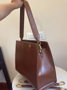Miraggio Brown Leather Tote Bag