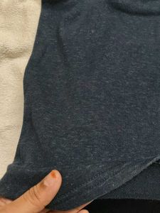 Short Sleeve Ombre Hoodie Top