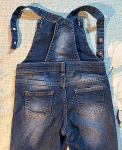 Floral Denim dungaree 3-4 Y