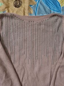 Sparkly Top with Bell Sleeves
